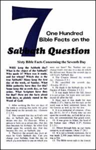One Hundred Facts on the Sabbath Question pkg of 100