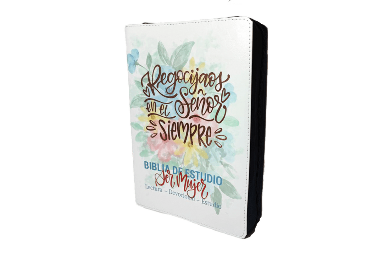 Biblia de Estudio Ser Mujer Letra Grande, Imitación Piel Floral