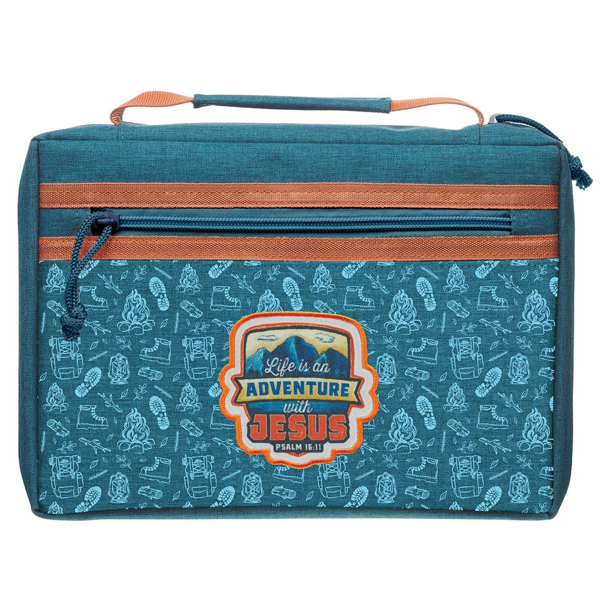 Bible Cover Fashion Blue Adventure With Jesus Ps. 16:11