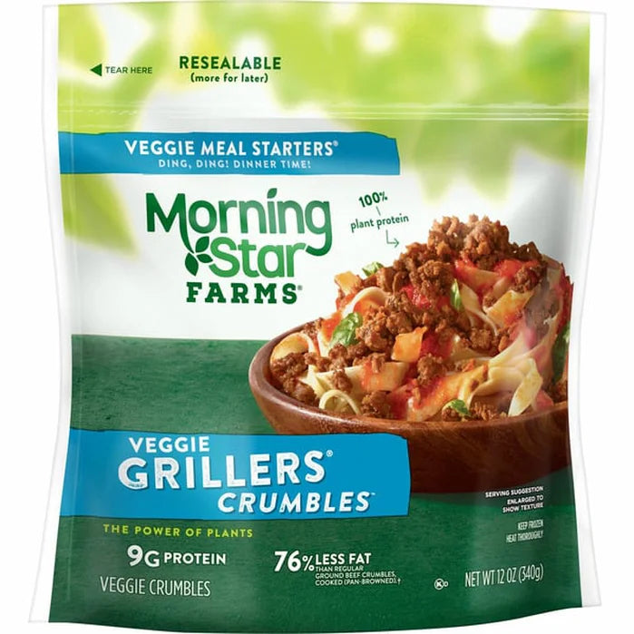 MorningStar Farms Meal Starters Grillers Crumbles 6/9.5oz