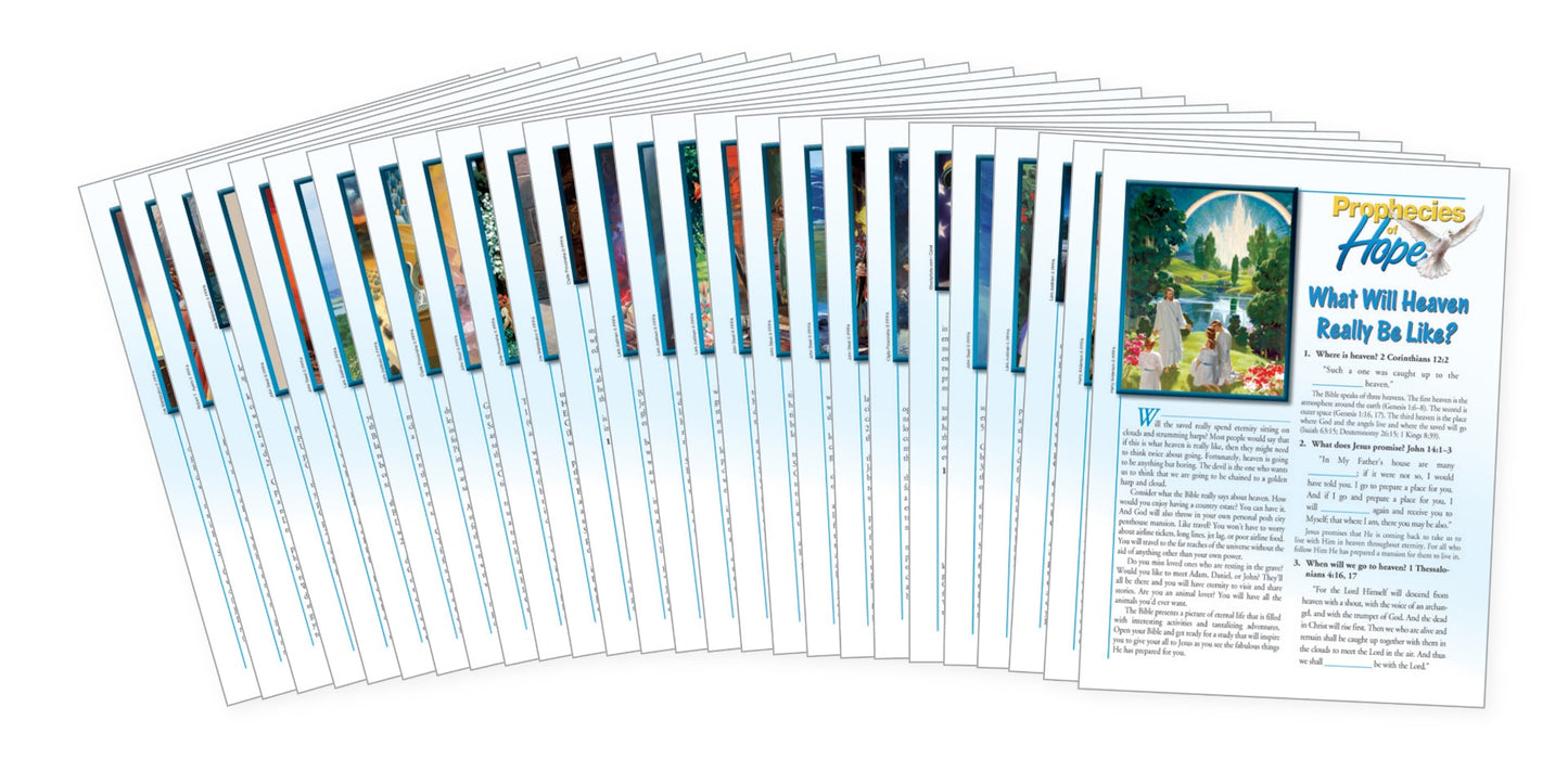 Prophecies of Hope Bible Lessons - Set of 26