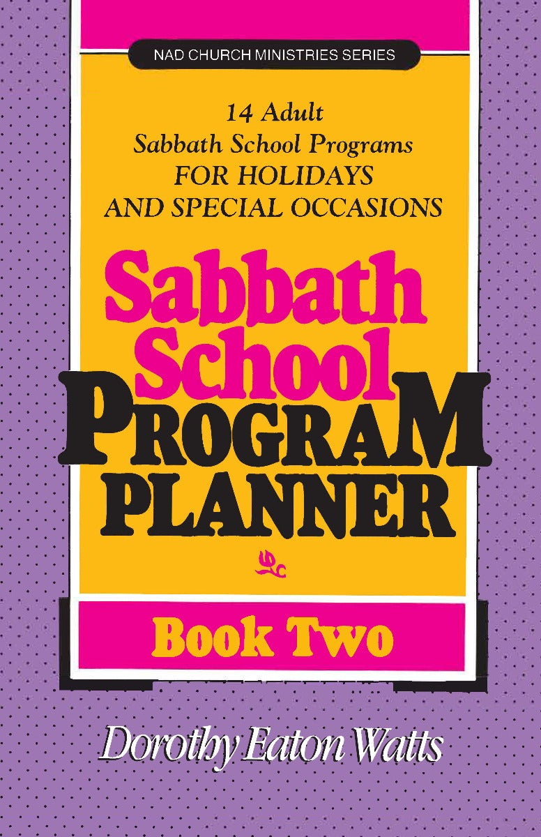 Sabbath School Program Planner Book 2