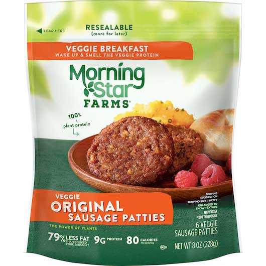 Morningstar Original Sausage Patties 6/8oz