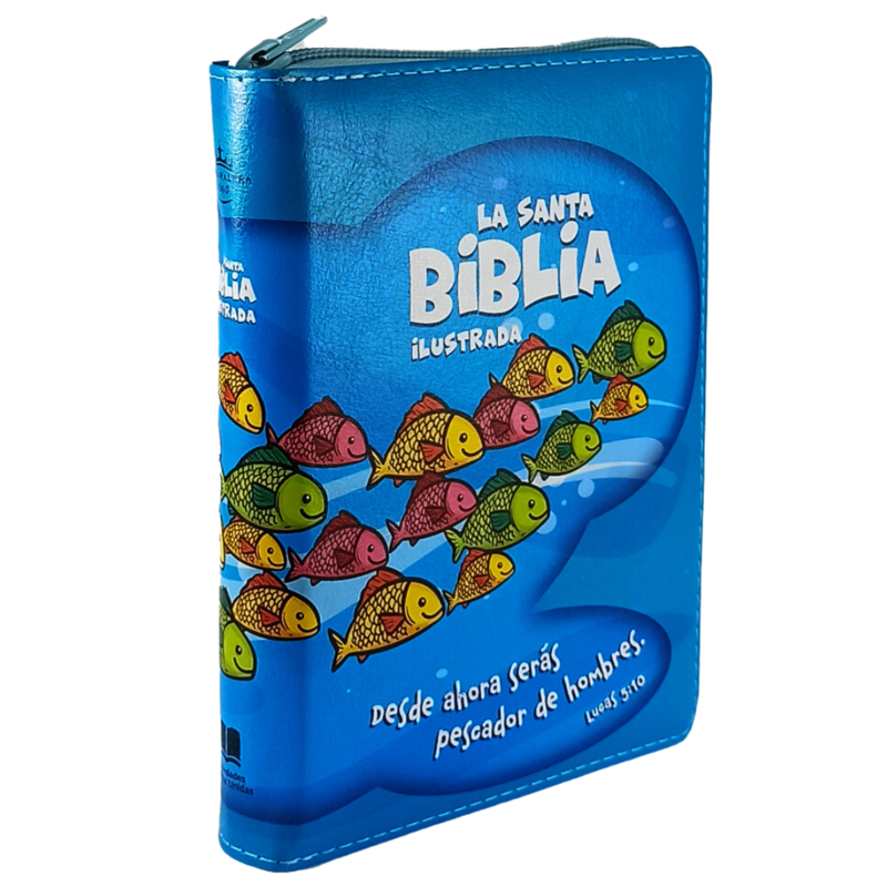 Santa Biblia para Niños Compacta, Imitación Piel Peces