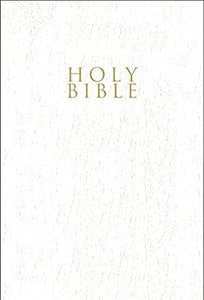 NIV Gift & Award Bible, Leather-Look, White, Red Letter Edition - Softcover