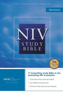 Zondervan Study Bible, Top Grain Leather, Burgundy