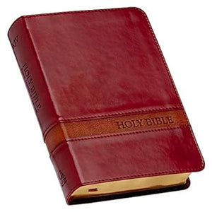 KJV The Holy Bible Large Print Compact Brown Leather