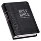 Kjv The Holy Bible Large Print Compact Black Leather