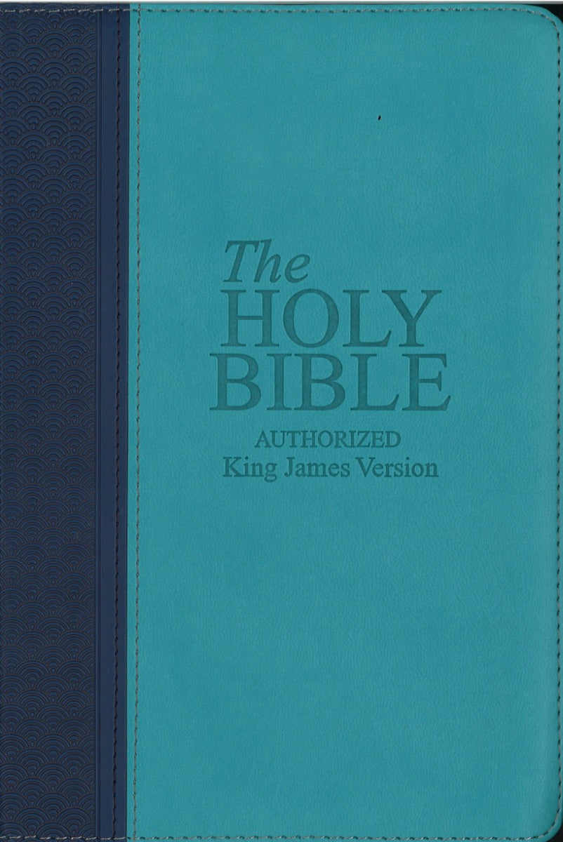 The Holy Bible Authorized KJV (Blue/Teal) Thumb Index with Mark Finley Bible Study