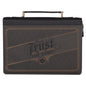 Bible Cover Classic Gray/Black Trust in the Lord Prov. 3:5