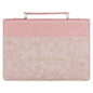 Bible Cover Fashion Two-tone Pink Be Still & Know Ps. 46:10