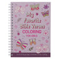 My Favorite Bible Verses Pink Spiral Coloring Book for Girls