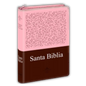 Santa Biblia Letra Grande Duotone Rosa y Marrón – RVR1960