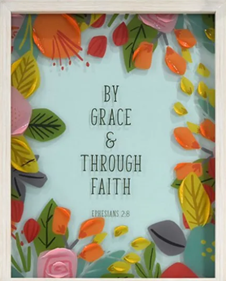 Glass Framed By Grace Print Wall Art, 11X14