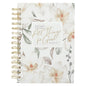 Journal Spiral-Bound White Floral All Things For Good Rom. 8:27