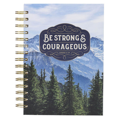 Journal Spiral-Bound Trees Be Strong & Courageous Josh. 1:9