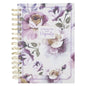 Journal Spiral-Bound Purple Floral Strength & Dignity Prov. 31:25