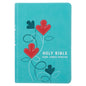 KJV Bible Compact Faux Leather, Turquoise