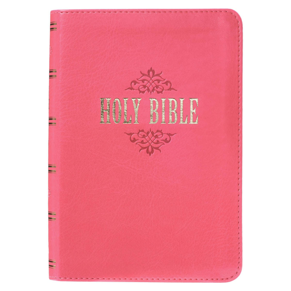 KJV Bible Compact Large Print Faux Leather, Pink