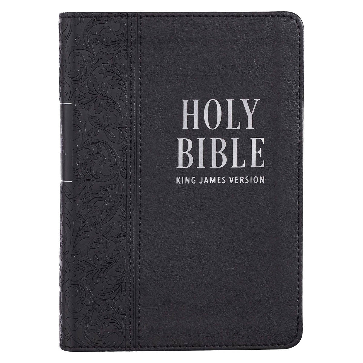 KJV Bible Compact Large Print Faux Leather, Black