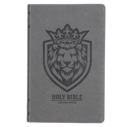 KJV Bible Gift Edition Faux Leather, Gray