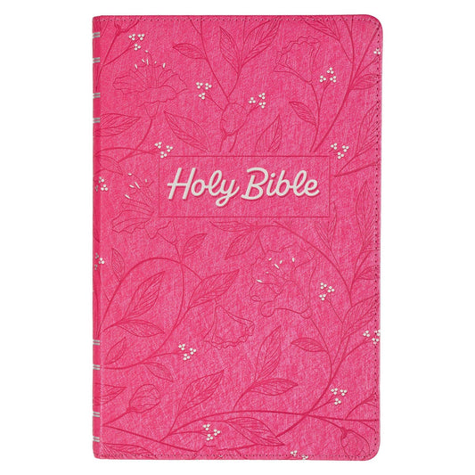 KJV Bible Gift Edition Faux Leather, Pink