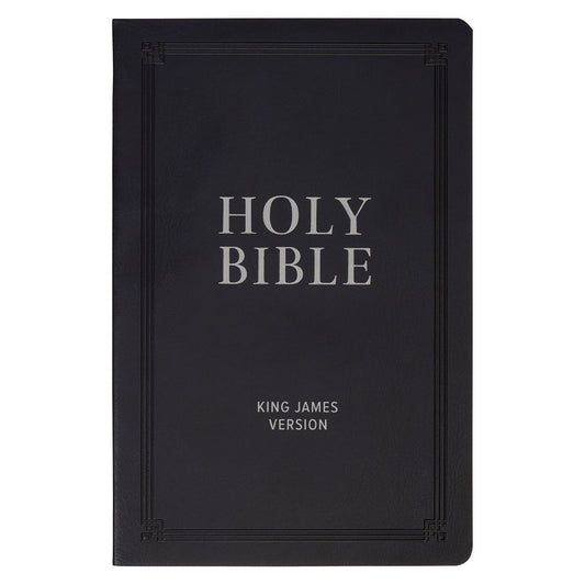 KJV Bible Gift Faux Leather, Black