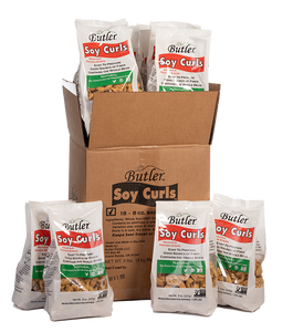 Butler Soy Curls - Case of 18 - 8 oz bags