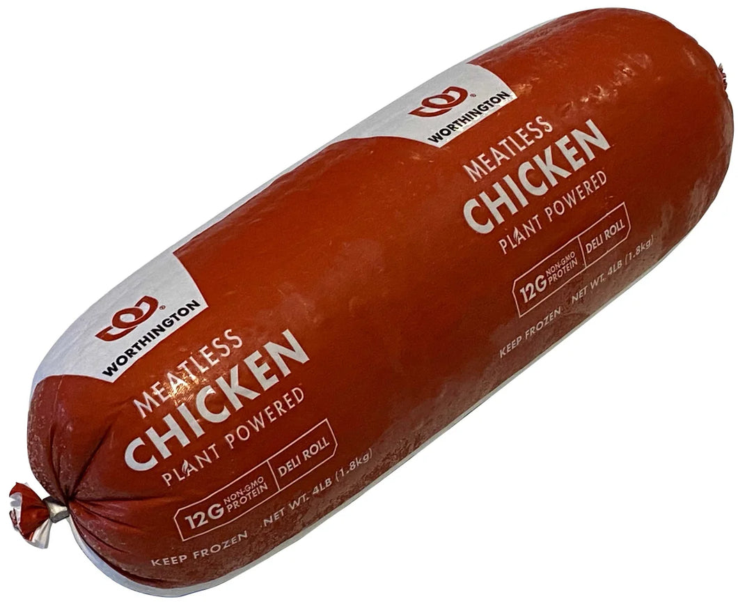 Worthington  Frozen Chicken Single  Roll, 1/4Lb