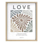 Glass Framed Love Print Wall Art, 16x20