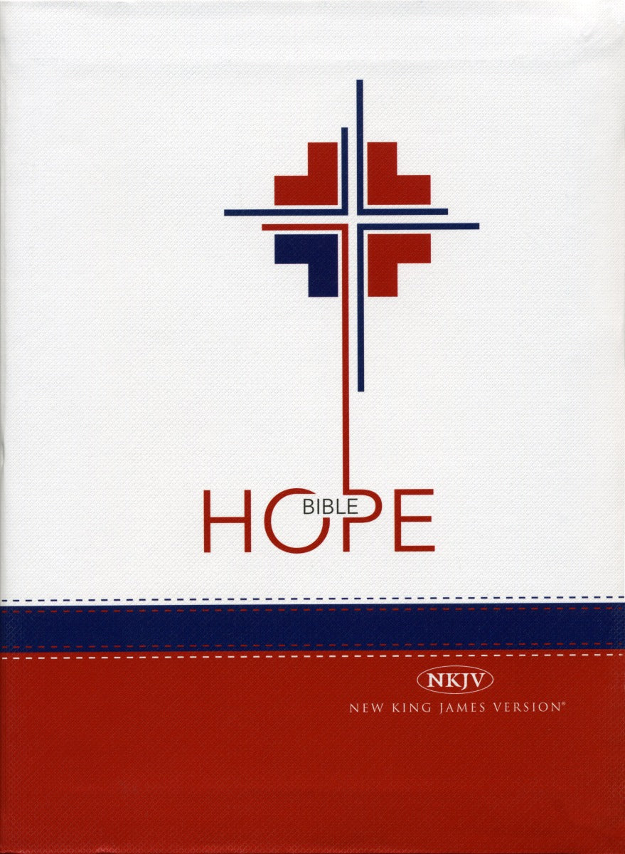 Hope Bible - English (NKJV) White/Red