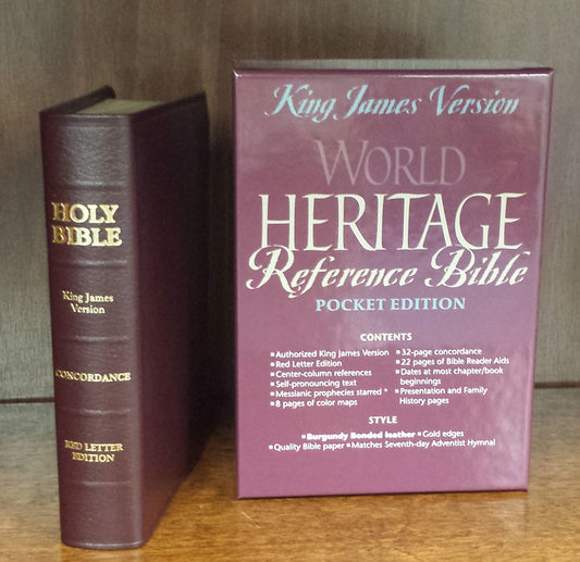 KJV Pocket Bible (Burgundy Bonded Leather)