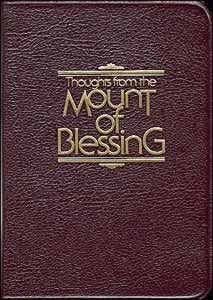 THOUGHTS FROM THE MOUNT OF BLESSINGS - LEATHER COVER, BOXED - (By Ellen G. White)