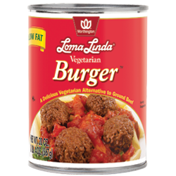Worthington / Loma Linda Vegetarian Burger  - SINGLE CAN 20 oz