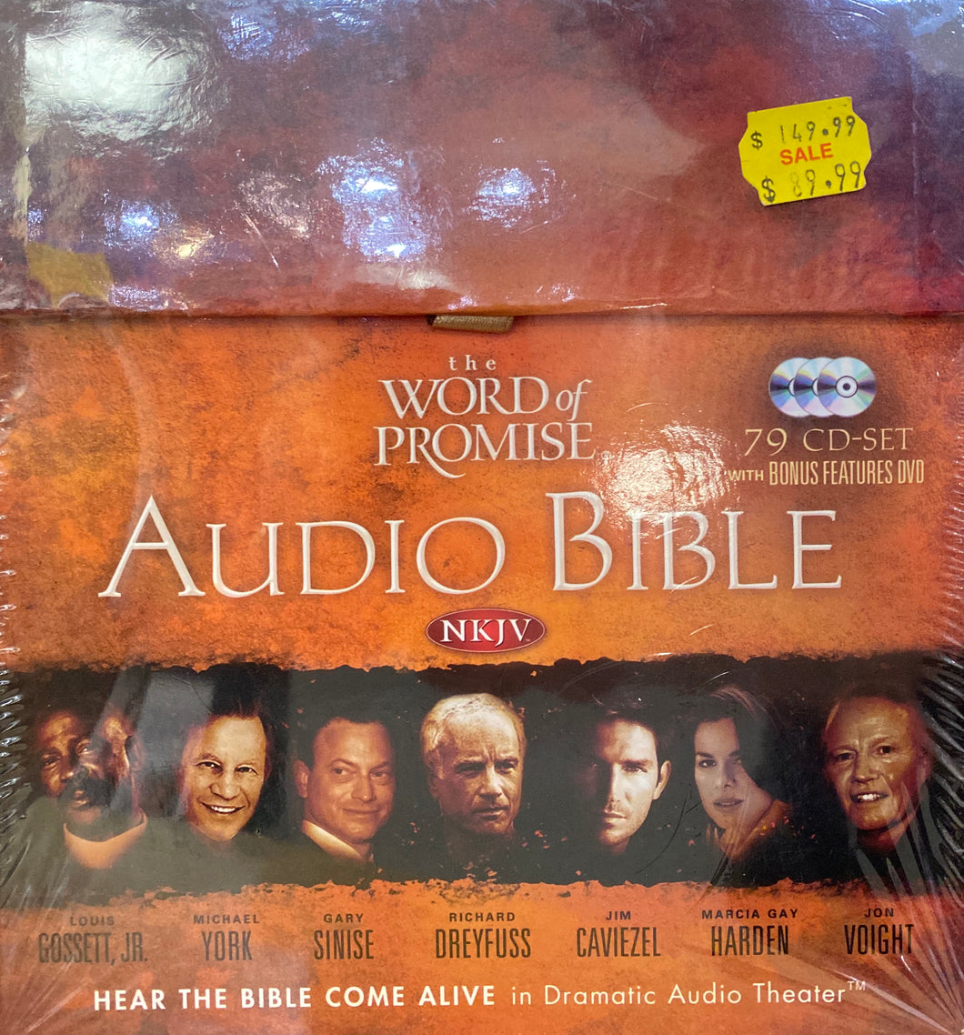 AUDIO BIBLE - NKJV  -   79 CD-Set  + Bonus Features DVD -- The WORD of PROMISE