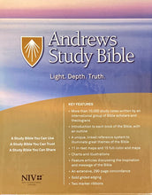 Load image into Gallery viewer, NIV Andrews Study Bible (Genuine Leather Black)