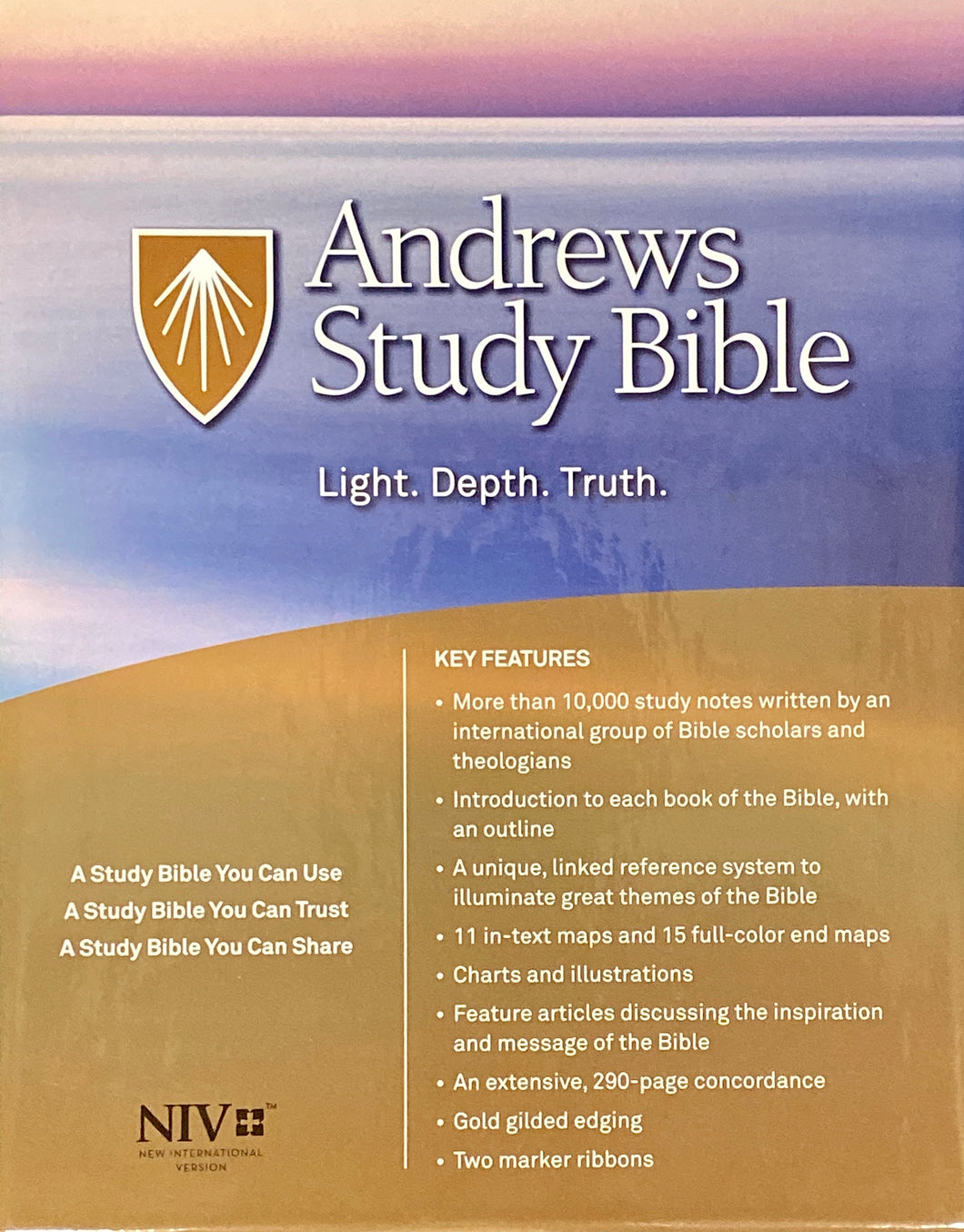 NIV Andrews Study Bible (Genuine Leather Black)