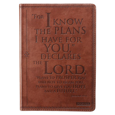 Journal Classic Brown I Know The Plans Jer. 29:11