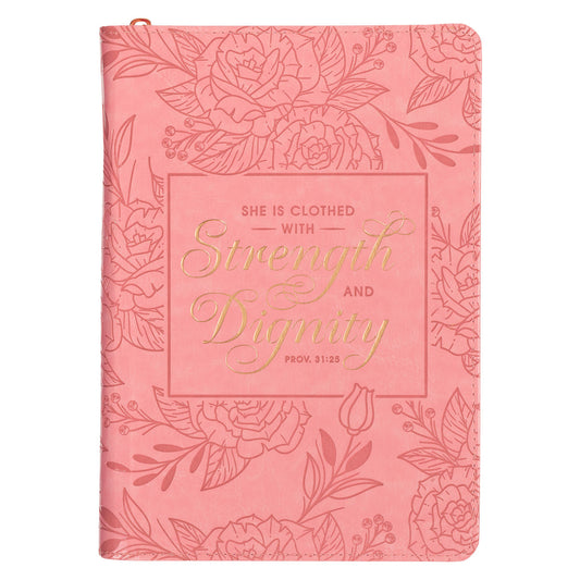 Journal Classic Zip Pink Strength & Dignity Prov. 31:25