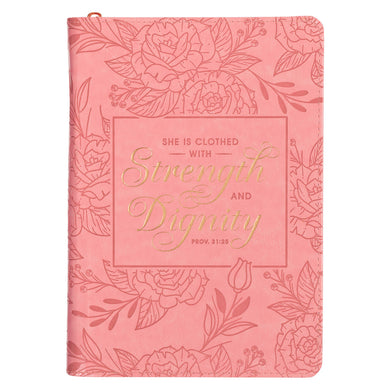 Journal Classic Zip Pink Strength & Dignity Prov. 31:25