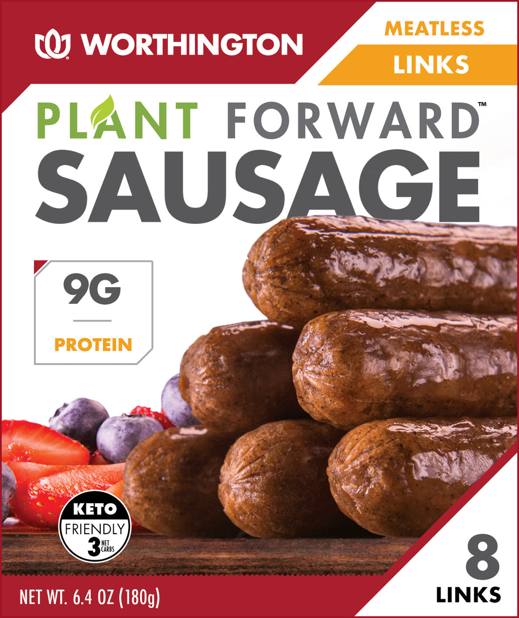 Worthington  Frozen Sausage Links  8/8oz