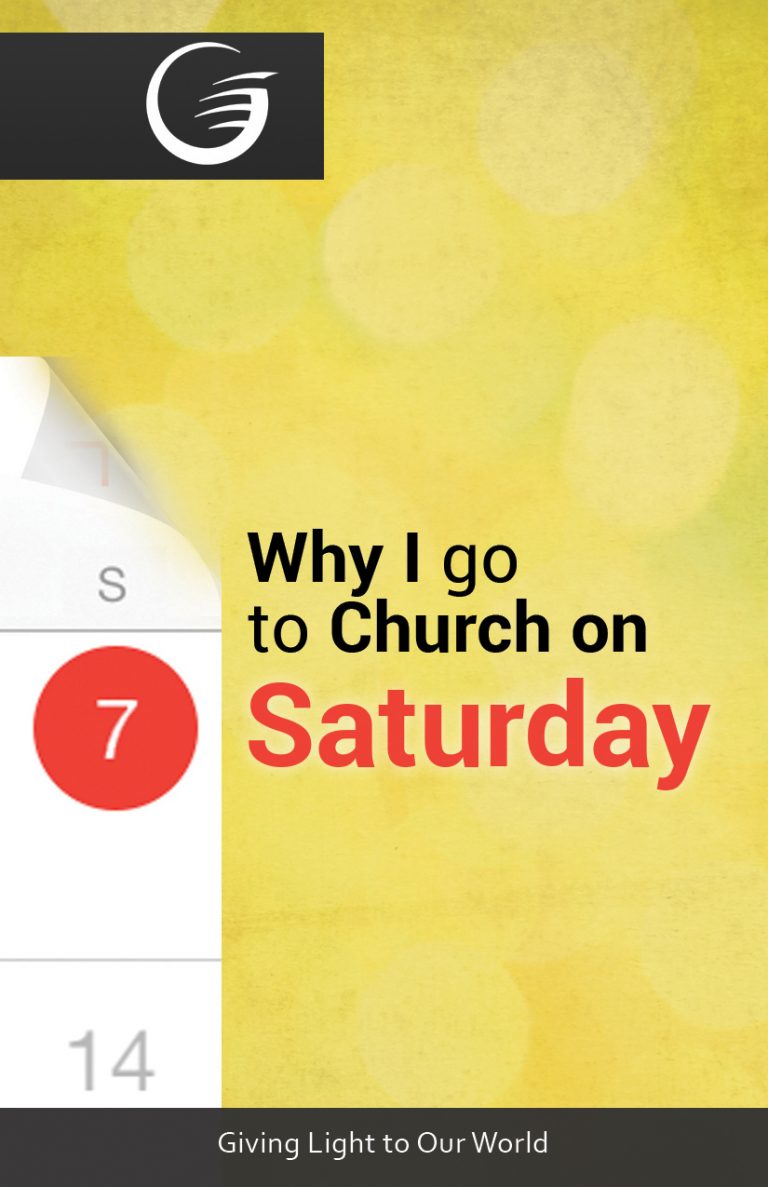 WHY I GO TO CHURCH ON SATURDAY - GLOW Tract
