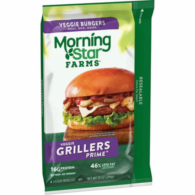 Morning Star Veggie Grillers Prime 8/10oz (Case)